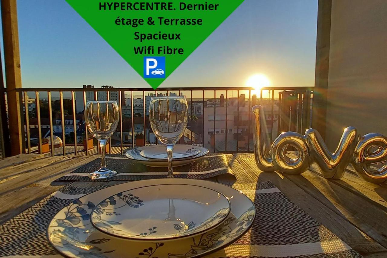 La Dolce Vita -T2 52M2- Dernier Etage- Terrasse-Parking-Wifi Fibre Apartman Tarbes Kültér fotó