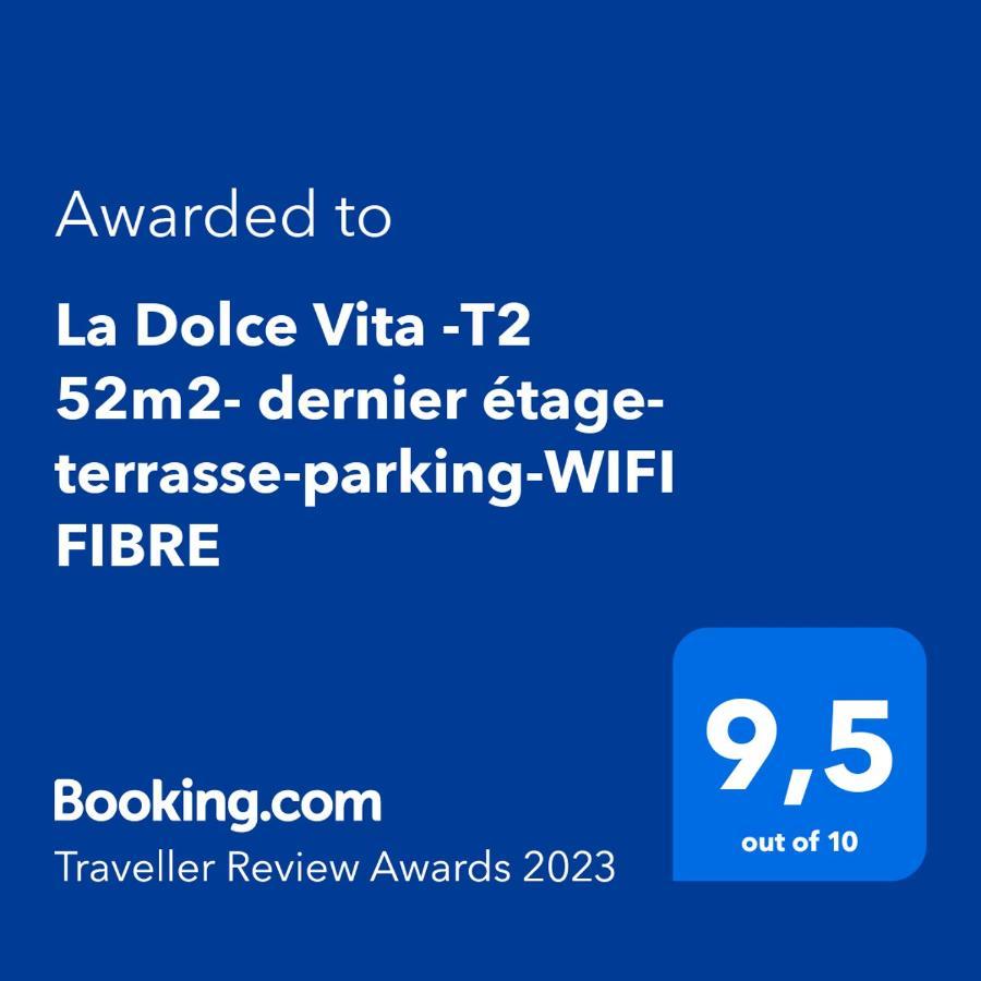 La Dolce Vita -T2 52M2- Dernier Etage- Terrasse-Parking-Wifi Fibre Apartman Tarbes Kültér fotó